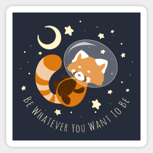 Red Panda Dreams Sticker